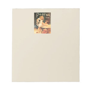 Bloc-note Chiot Prenant Un Bain Vintage Antique