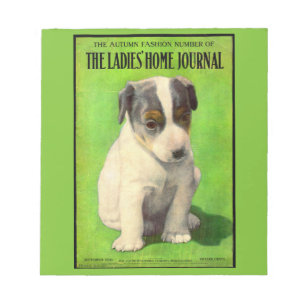 Bloc-note Chiots de la couverture du Ladies Home Journal de 