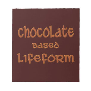 Bloc-note Chocolat à base de vie