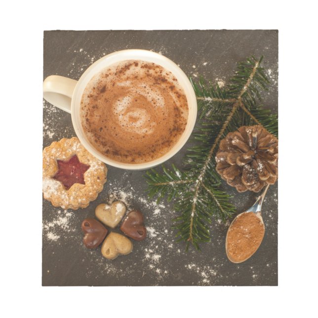 Bloc-note Chocolat chaud de Noël (Devant)