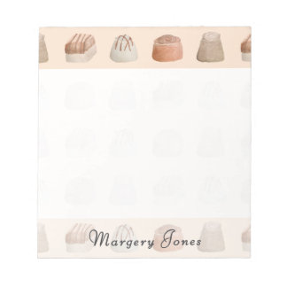 Bloc-note Chocolates Watercolor Custom
