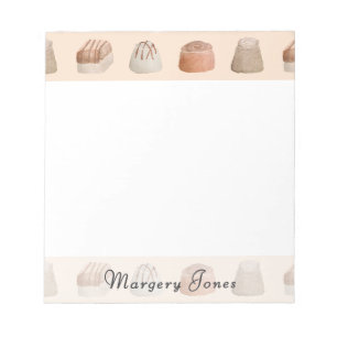 Bloc-note Chocolats Aquarelle Personnalisé