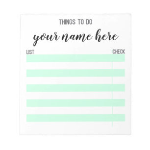Bloc-note Choses personnalisées pour faire le bloc - notes