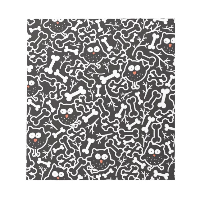 Bloc-note Chouettes et os (Devant)