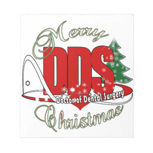 Bloc-note CHRISTMAS DDS Docteur en chirurgie dentaire