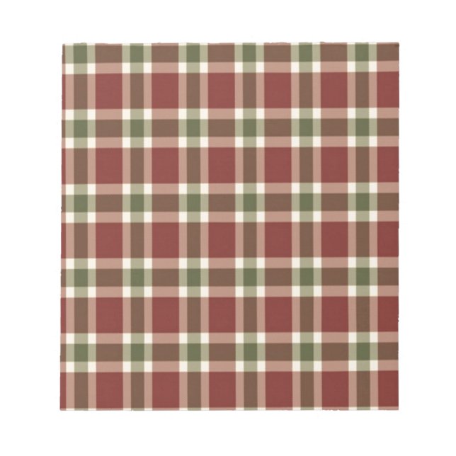Bloc-note christmas-plaid- (Devant)