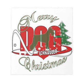 BLOC-NOTE CHRISTMAS SCHNAUZER