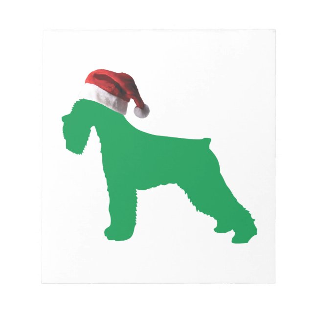 Bloc-note Christmas Schnauzer (Devant)
