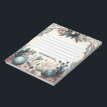 Bloc-note Christmas Winter Wonderland<br><div class="desc">Cet élégant bloc-notes présente une belle scène hivernale avec de délicats flocons de neige, des ornements chatoyants et une végétation luxuriante. Idéal pour mettre en évidence vos pensées, vos idées ou vos listes de choses à faire, ce bloc-notes est un ajout charmant à votre bureau ou à votre planificateur. Profitez...</div>