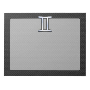 Bloc-note Chrome comme Gemini signe Zodiac