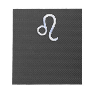Bloc-note Chrome Comme Leo Zodiac Connexion peau de serpent