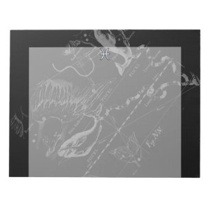 Bloc-note Chrome comme Pisces Zodiac Connexion Hevelius 1690