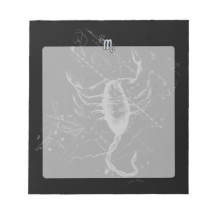 Bloc-note Chrome comme Scorpio Zodiac Connexion Hevelius 169