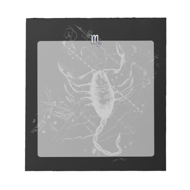 Bloc-note Chrome comme Scorpio Zodiac Connexion Hevelius 169 (Devant)