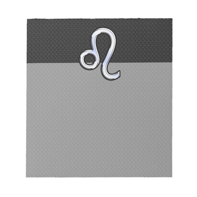 Bloc-note Chrome moderne comme Leo Connexion peau de serpent (Devant)