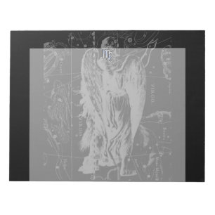 Bloc-note Chrome regarde Virgo Zodiac Connexion Hevelius