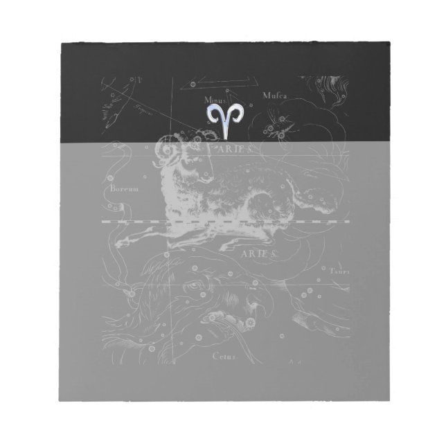 Bloc-note Chrome Style Aries Zodiac Connexion Hevelius (Devant)