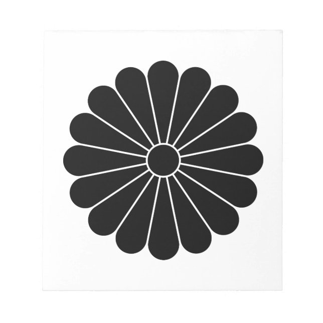 Bloc-note Chrysanthème à seize pétales (Devant)