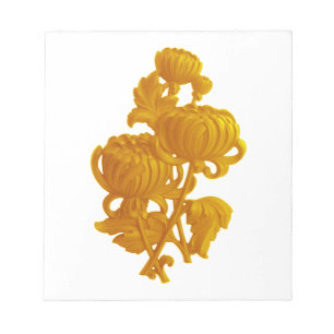 Bloc-note Chrysanthème jaune