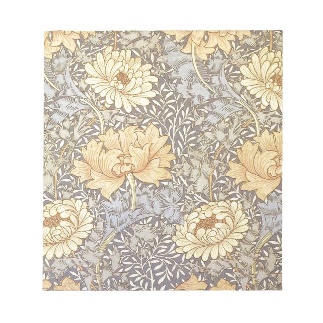 Bloc-note Chrysanthème jolie fleur de William Morris (Devant)