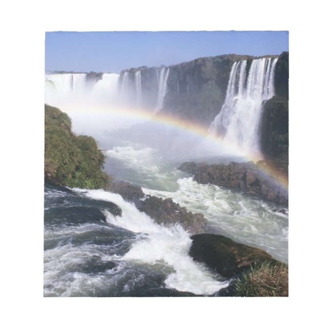 Bloc-note Chutes d'Iguassu, État du Paraná, Brésil. Vue aéri (Devant)
