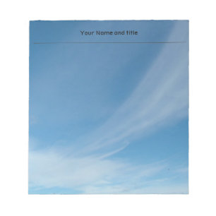 Bloc-note Ciel bleu et nuages blancs