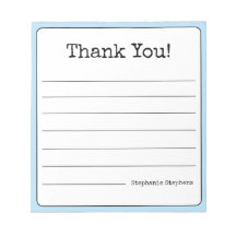 Ciel Bleu Rétro Merci Votre Nom Ligné