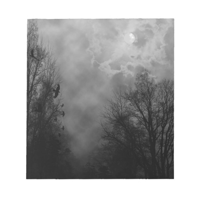 Bloc-note Ciel gothique hanté (Devant)