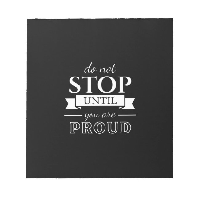Bloc-note Citation de motivation Texte élégant et positif (Devant)