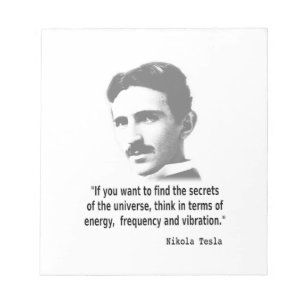 Bloc-note Citation De Nikola Tesla