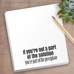 Bloc-note Citation de professeur de chimie amusante