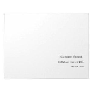 Bloc-note Citation inspirée vintage d'Emerson -