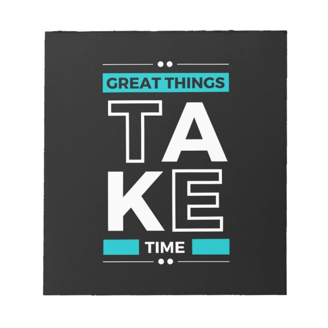 Bloc-note Citation motivationnelle Texte moderne et positif (Devant)