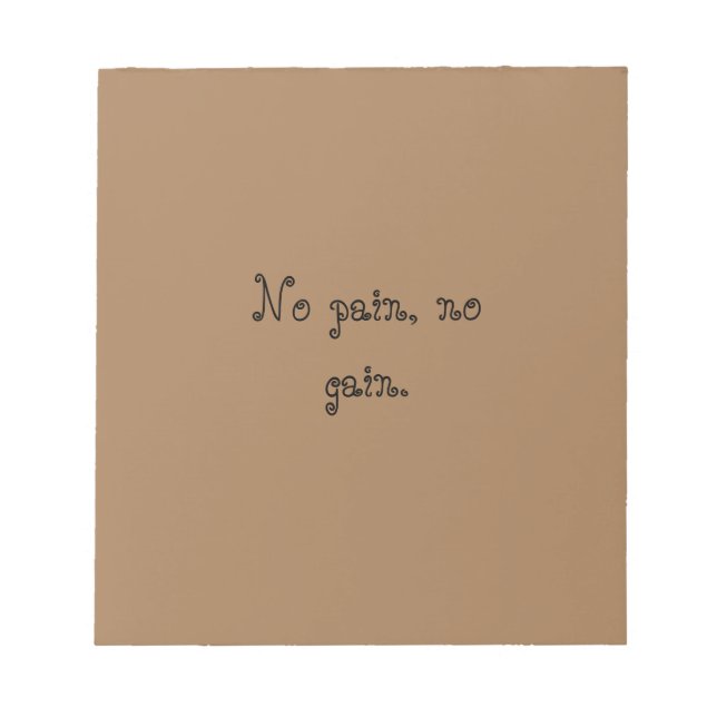 Bloc-note Citations de motivation de GYM Texte personnalisé  (Devant)
