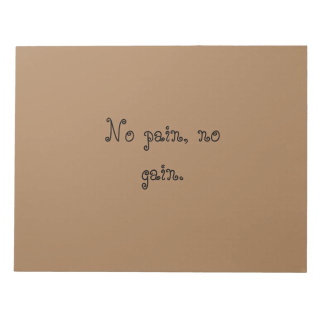 Bloc-note Citations de motivation de GYM Texte personnalisé  (Devant)