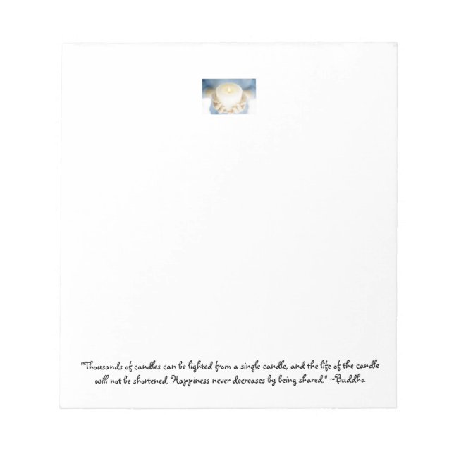 Bloc-note Citations Pour Inspirer:"Des milliers.."~Bouddha-  (Devant)