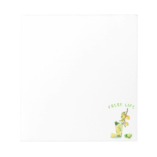 Bloc-note Citron Cool de jus Boire Citron (Devant)