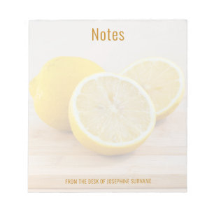 Bloc-note Citron jaune Citrus Alimentation Photographie Natu