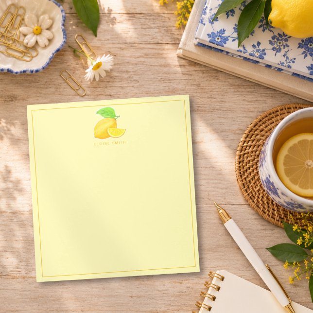 Bloc-note Citron Soleil Ensoleillé (Créateur téléchargé)
