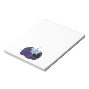 Bloc-note Citrouille bleu foncé