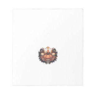 Bloc-note Citrouille Fleur � Lumière de chandelle d'automne 