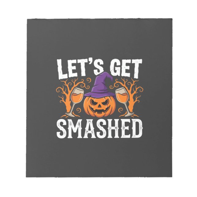 Bloc-note Citrouille Halloween Déchaînons-Nous (Devant)