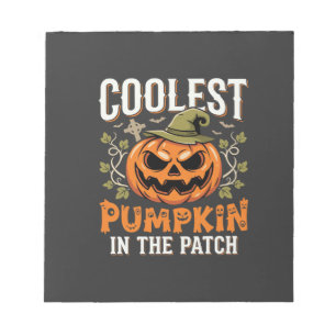 Bloc-note Citrouille la plus cool du patch design Halloween