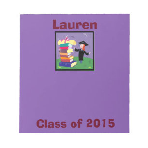 Bloc-note Classe de 2015 Graduate Girl Small Purple Notepad