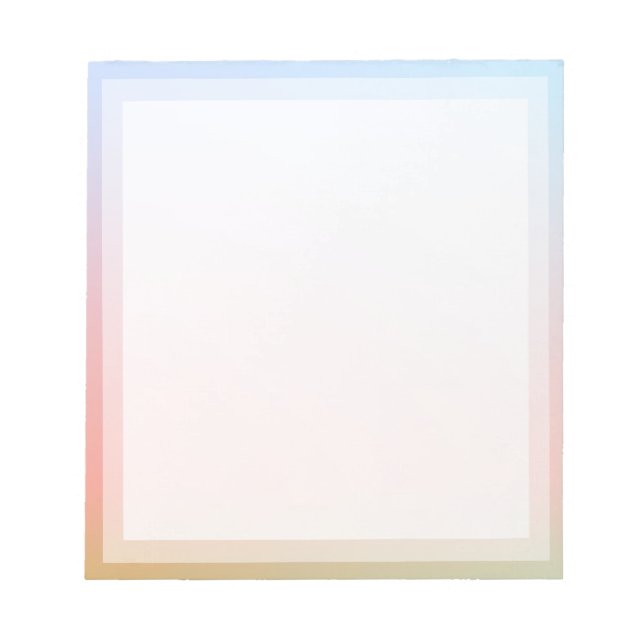 Bloc-note Classic Arc en arc-en-ciel Boarder Photo frame (Devant)