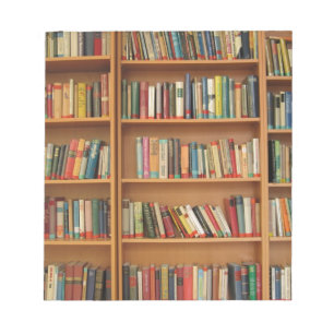 Bloc-note Classic book shelf pattern