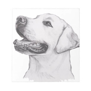 Bloc-note Classic Labrador Retriever Profil de chien Dessin