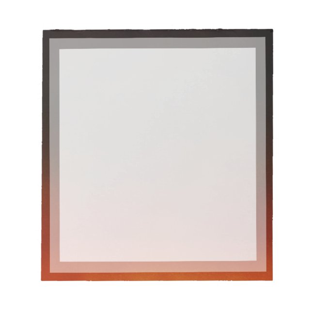 Bloc-note Classic Plain Orange Sunset Boarder Cadre photo (Devant)