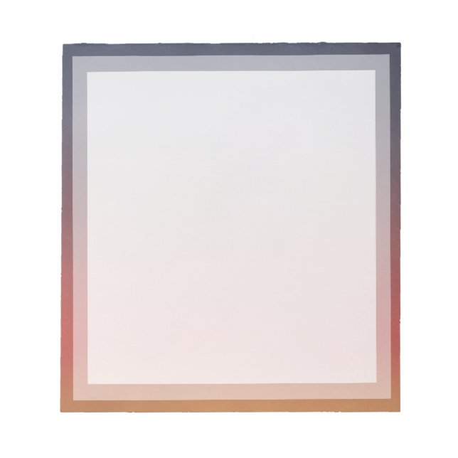 Bloc-note Classic Plain Orange Sunset Boarder Cadre photo (Devant)