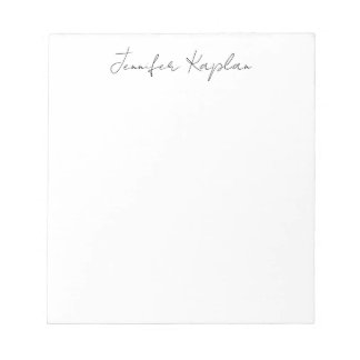 Bloc-note Classique Minimaliste Professionnel Noir & Blanc
